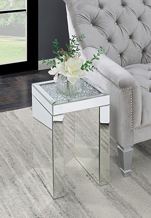 Mirrored side / end table