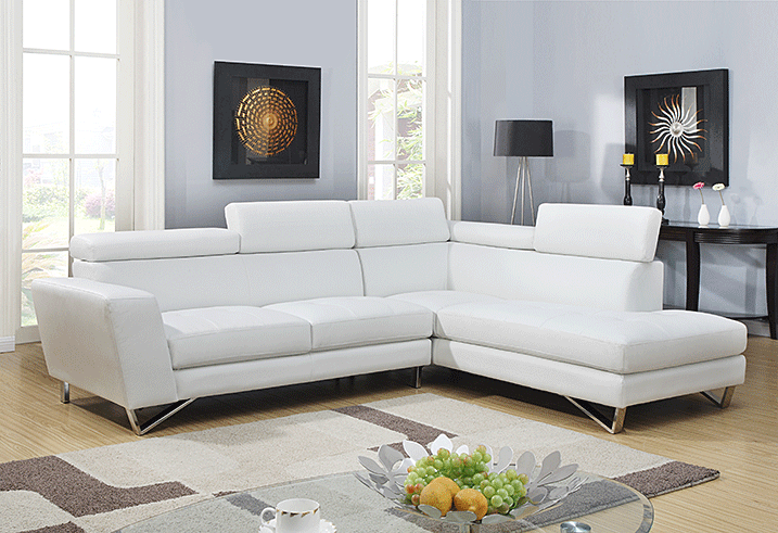 white sectional example