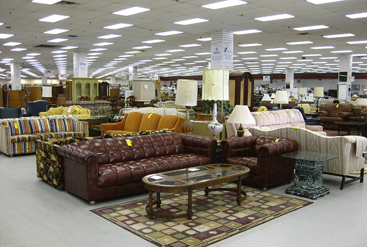 Typical furniture store