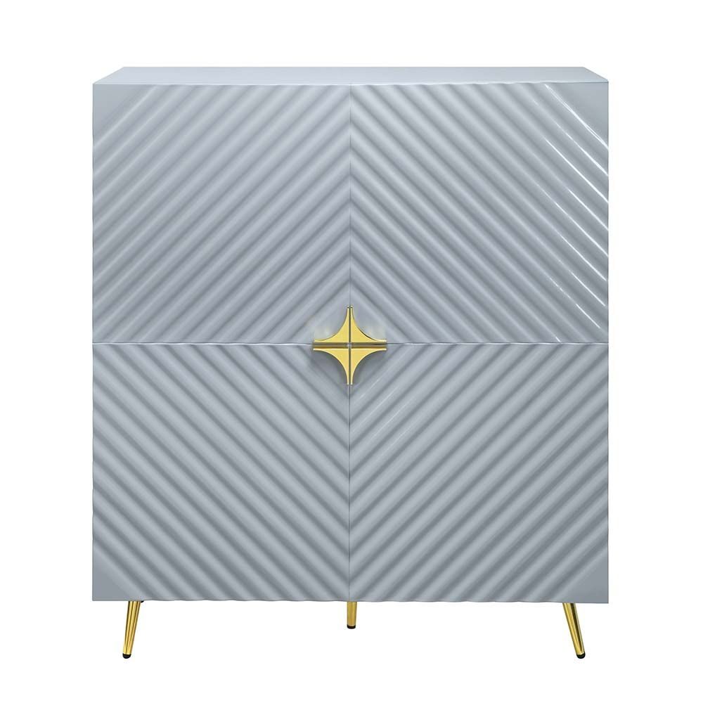 Acme Gaines Gray Accent Cabinet AC01032 | Comfyco
