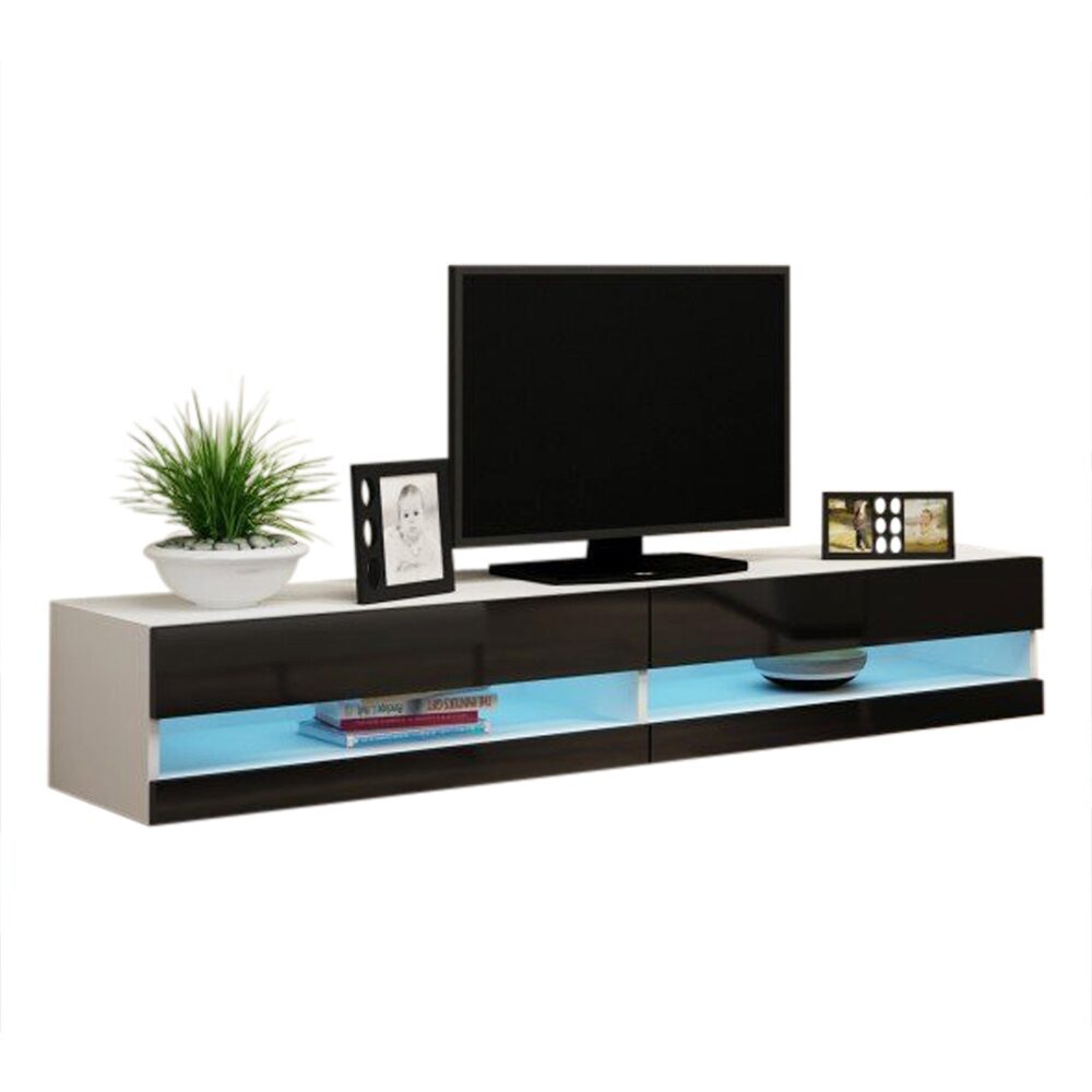 Vigo White/Black TV Stand vigo Meble Furniture TV Stands | Comfyco ...