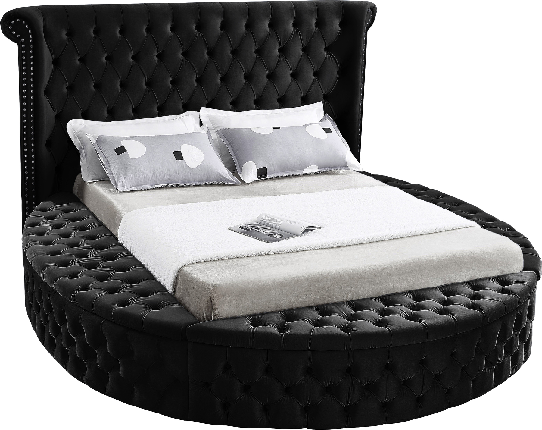 Meridian Luxus Black King Size Bed, What Size Bedding For King Single