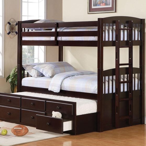 Twin Bunk Bed with Trundle Understorage
