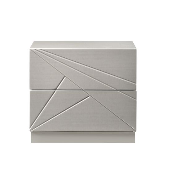 Florence nightstand in taupe lacquer