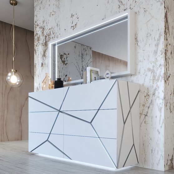 White contemporary dresser made in Spain