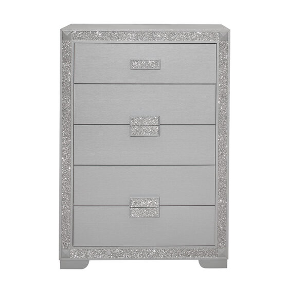 Glam style silver chest