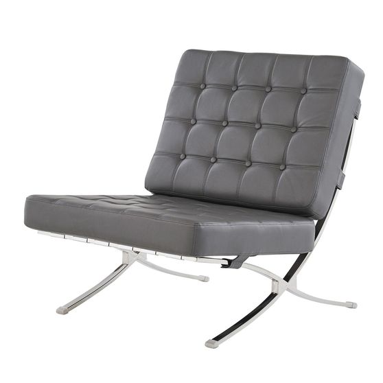 Famous designer replica chair in gray
