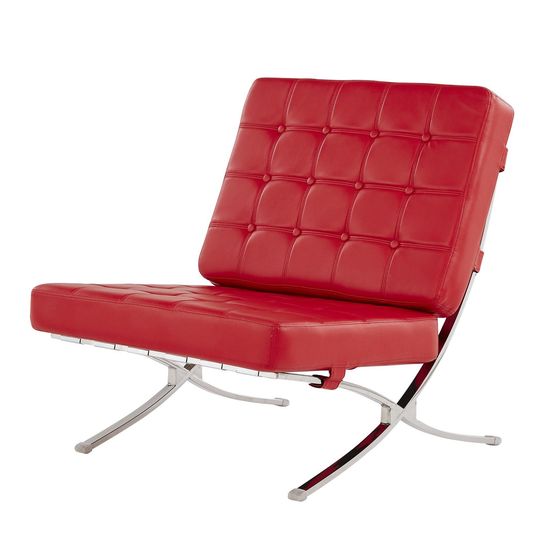 Famous designer replica chair in red