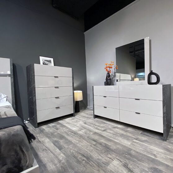 Gray contemporary stylish chest