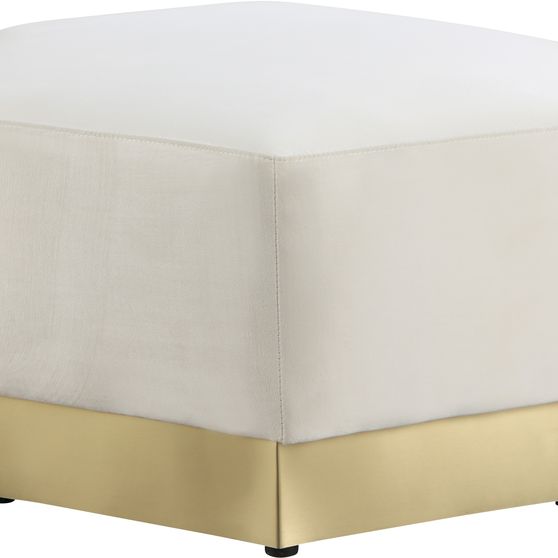 Modular design / gold base cream ottoman