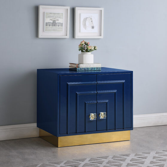 Lacquer contemporary style nightstand