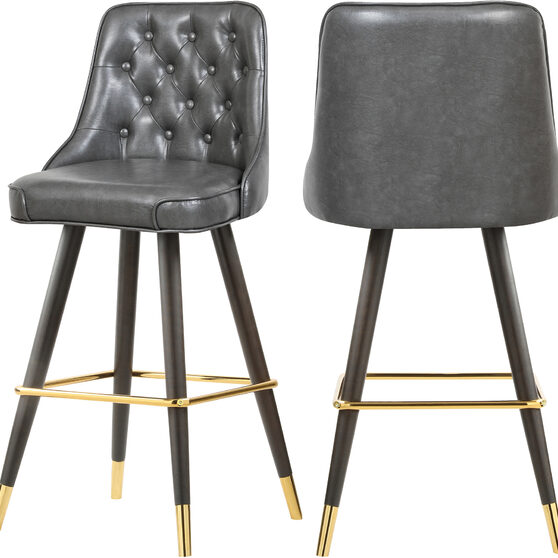 Faux leather stylish bar stool