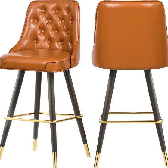 Faux leather stylish bar stool
