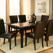 Faux marble top 5PC casual dining set main photo