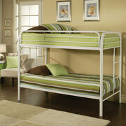 White twin/twin bunk bed main photo