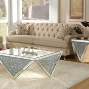 Mirrored glam style coffee table main photo