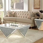 Mirrored glam style coffee table