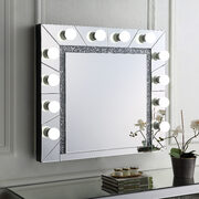 Mirrored & faux diamonds gorgeous glam style wall mirror main photo