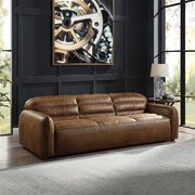 Cocoa top grain leather full foam seat cushions sofa main photo
