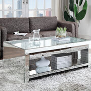 Mirrored coffee table in rectangular shape main photo