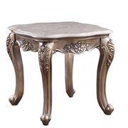 Marble & champagne end table main photo