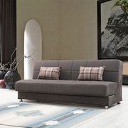 Microfiber modern brown sleeper sofa