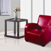 Full bycast leather chair in red main photo