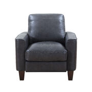 Heritage gray leather / split casual style chair main photo