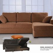 Cocoa small sectional sofa bed with storage chaise main photo