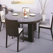 Quality solid wood round top dining table main photo