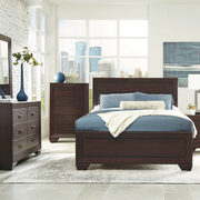 Transitional style dark cocoa eastern king bed main photo