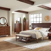 Queen size bed in mahogany teak wood main photo