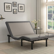 Queen adjustable bed base grey and black main photo