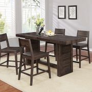 Rustic design counter height dining table main photo