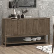 Server in wheat brown wood finish main photo