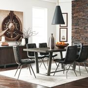 Aged concrete / gunmetal industrial style table main photo