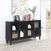 Transitional black accent cabinet / server / display main photo