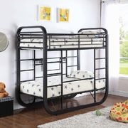 Archer casual chestnut twin workstation bunk bed main photo