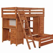 Wrangle hill twin-over-full loft bed with desk main photo