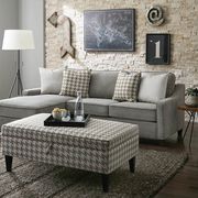 Sectional sofa in cream fabric main photo