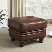 Traditional hand rubbed brown ottoman main photo