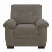 Smaller size micro velvet fabric casual chair main photo