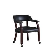 Traditional black home office chair main photo