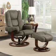 Cybele casual grey chair with ottoman main photo