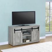 48-inch TV console in gray driftwood main photo
