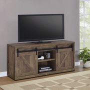 59-inch TV console in rustic oak driftwood
