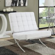 White leather famous design replica chair