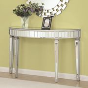 Silver mirrored style console table / display main photo