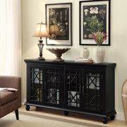 Traditional black accent cabinet main photo