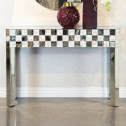 Elegantly designed in a mother of pearl console table main photo